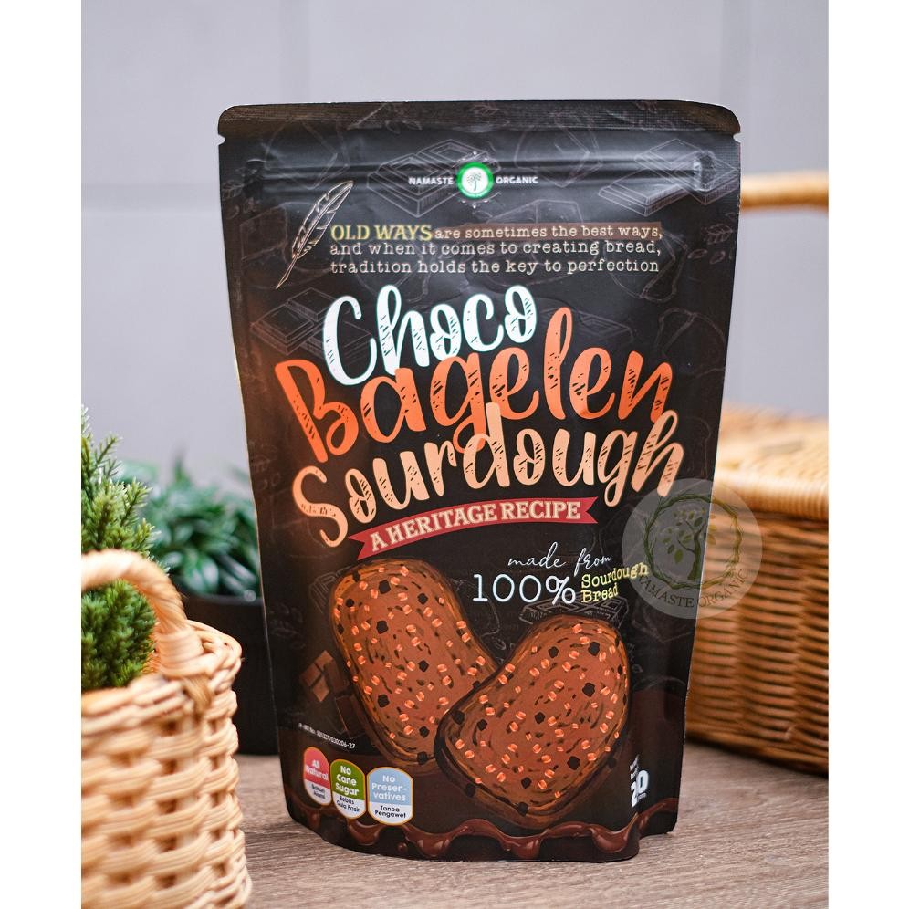

CHOCO BAGELEN SOURDOUGH - MADE FROM SOURDOUGH BREAD 240GR Nugi