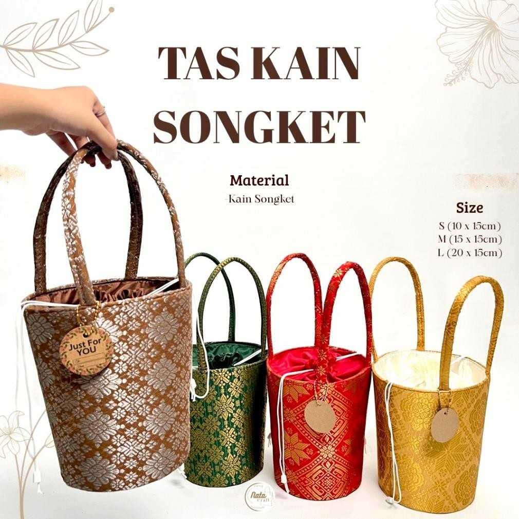 

Natacraft-Tas Hampers Parcel Lebaran Tas Kado Tas Souvenir Songket Nugi