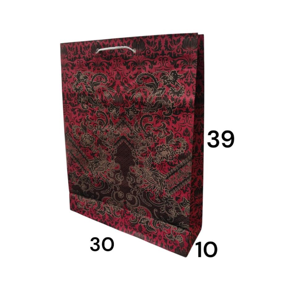 

paperbag batik XL ukuran (30x39x10) isi 12pcs Nugi