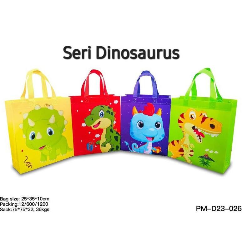 

Goodie bag karakter LAMINASI 25x35x10 (LUSINAN 12 pcs) tas kado/tas spunbond/ tas hampers Nugi