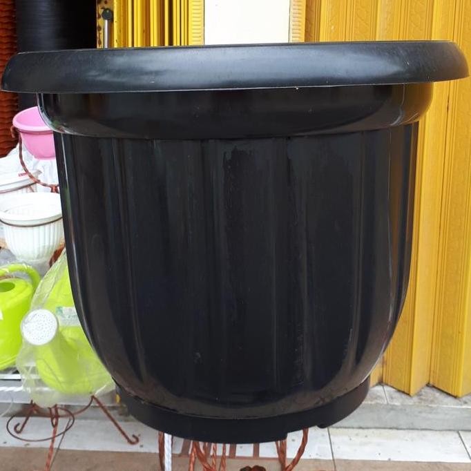 Pot 60 Gloria Hitam / Pot Hitam Besar / Pot Plastik 60Cm Hitam