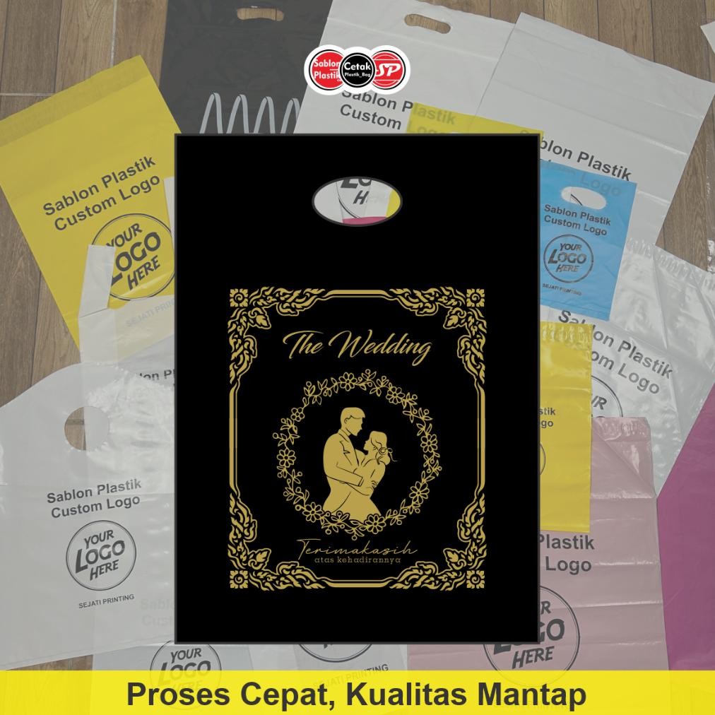 

(Isi 50Pcs) Kantong Plastik Pernikahan - Plastik Wedding Nugi