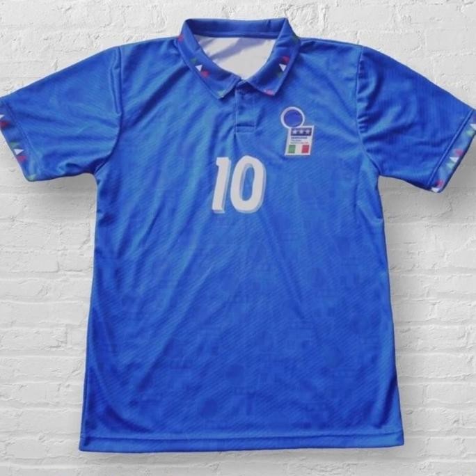 Baju Bola Retro Italy World Cup 1994