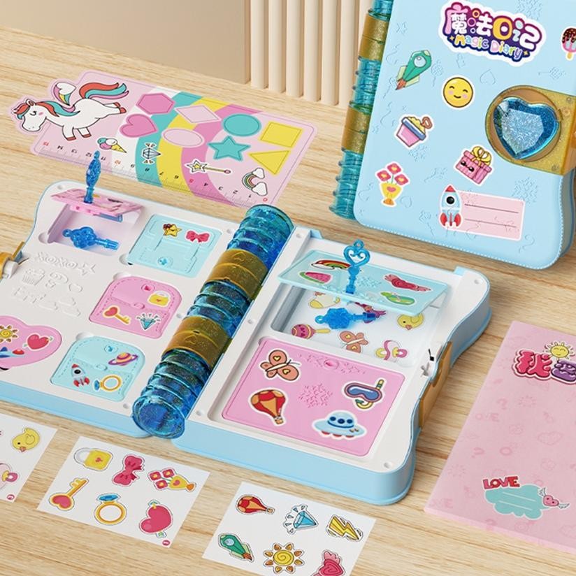 

Magic Book Diary Buku Agenda Notebook Mainan Anak Perempuan Journal Buku Hadiah Gift Box Surprise Treasure Magic Book Aksesoris Kado Anak Puzzle