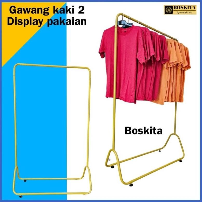 Terlaris Gawang Baju Kaki 2 Gantungan Gawang Baju Gawang Display Baju Jemuran Baju Besi Tinggi 170Cm