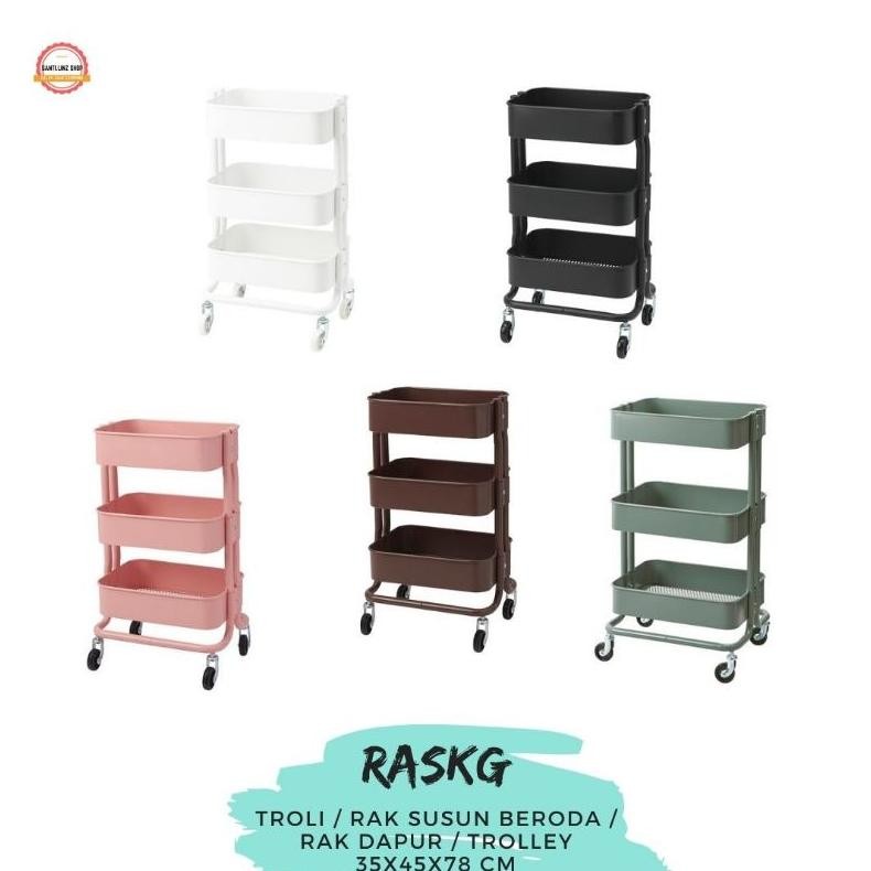 Terlaris Troli Ikea, Troli Serbaguna, Troli Beroda, Raskog