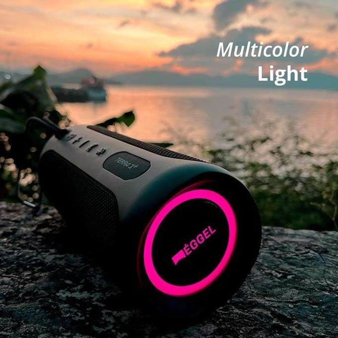 Eggel Terra 3 Plus + Waterproof Bluetooth Speaker with RGB Lights