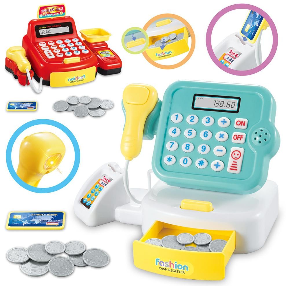 

Best - Mesin kasir belanja kalkulator berhitung/ cash register with caculator/ cashier machine / mainan edukasi anak ..