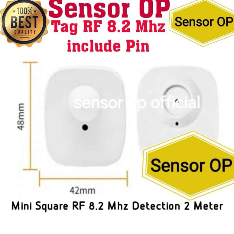 Sensor OP Tag RF 100pcs bonus Pin - Alarm toko baju anti maling