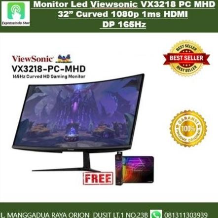 NEW Monitor LED Viewsonic VX3218 PC MHD 32" Curved 1080p 1ms HDMI DP 165Hz