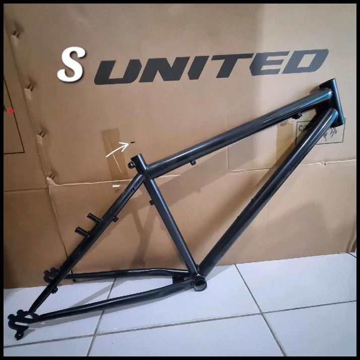 FRAME mtb fixie sepeda fixie besi hitam