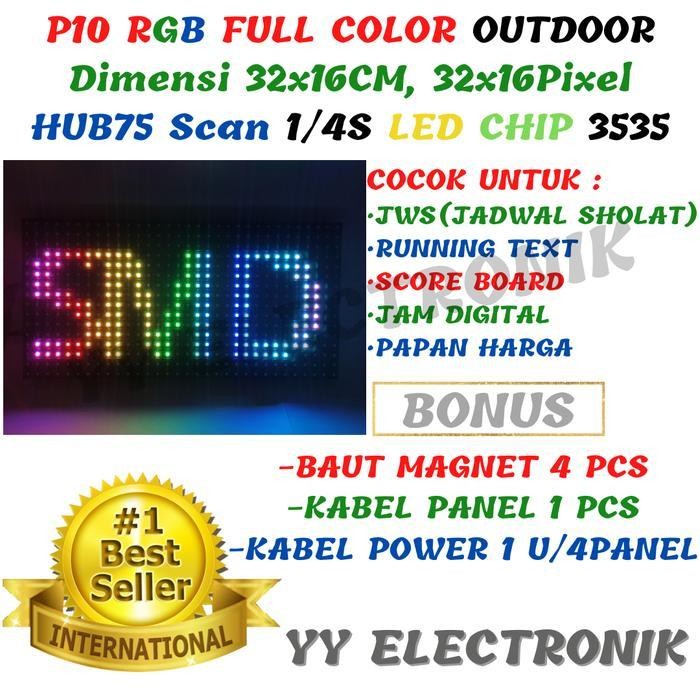 Panel Modul LED P10 RGB Fulloutdoor Scan 1/4 FULL COLOR SMD