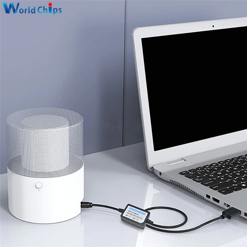 WorldChips Kabel USB Power Boost Step Up 5V to 9V 1A 2.1x5.5mm - TQ5 Original 99 Engine