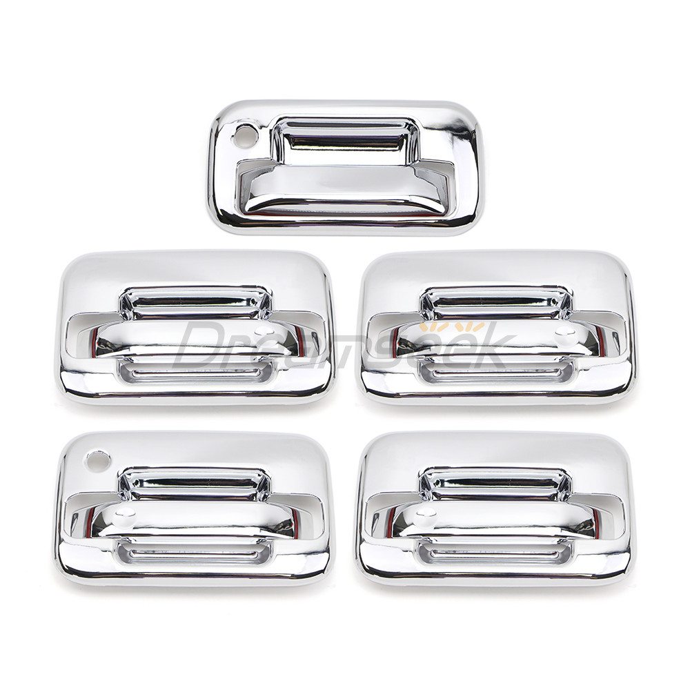 

Pintu Chrome + Penutup Pegangan Bak Truk Untuk Ford F150 F-150 2004 2005 2006 2007 2008 2009 2010 20
