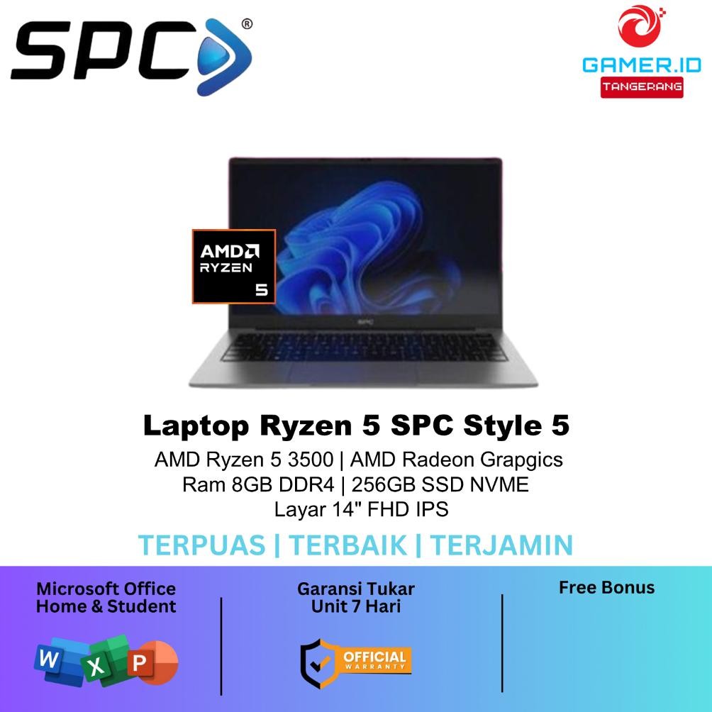 Terlaris Laptop Ryzen 5 Spc Style 5 Amd Ryzen 5 3500 8Gb 256Gb Ssd 14Fhd Ips Backlit Keyboard