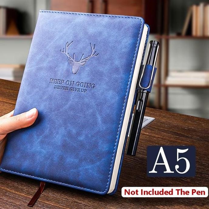 

Buku Notebook Catatan Kerja Planner Binding Diary Bahan Kulit Premium