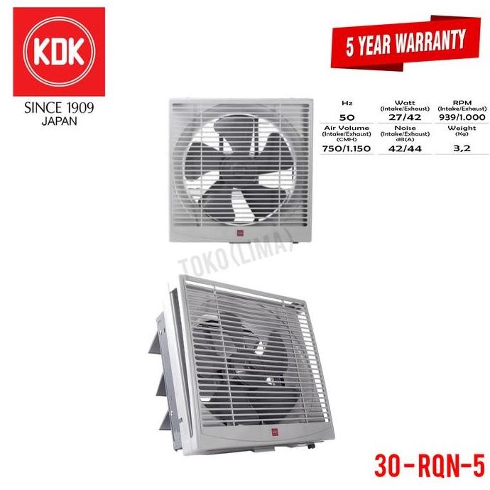 Exhaust Fan KDK 30 RQN 5 12" Wall Fan KDK Dinding KDK 30RQN Hexos Fan