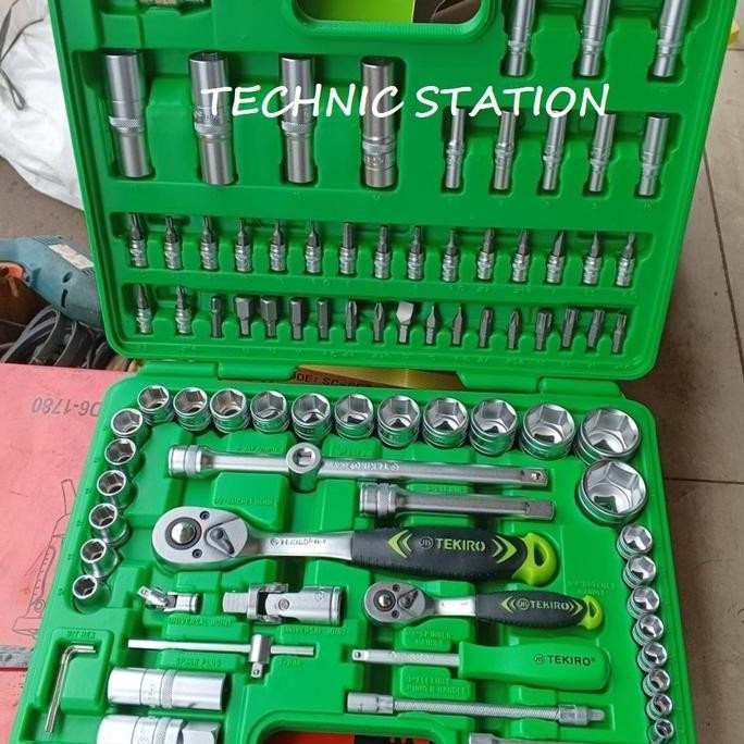 Kunci Shock Set 94pcs 1/4 inch & 1/2 inch 94 pcs TEKIRO Ori
