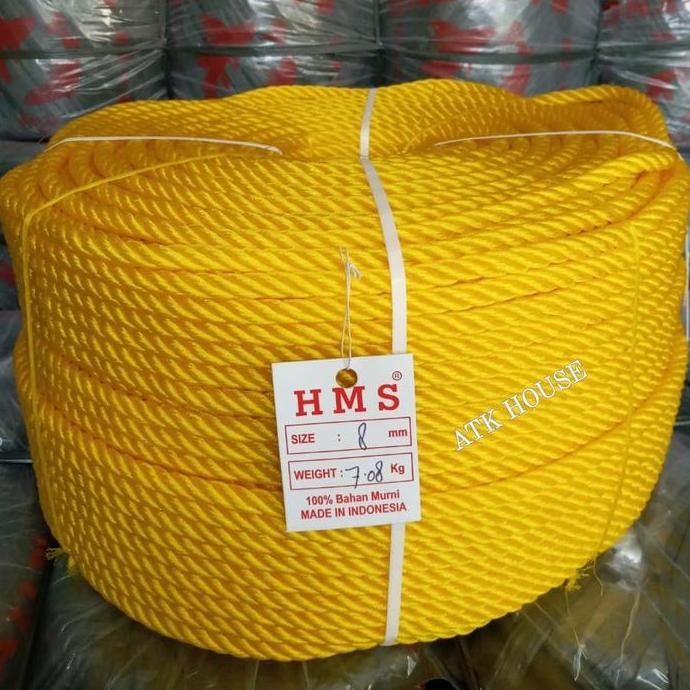 Tali Tambang Plastik 8mm +-200m/Tali Pengikat/Tali Plastik/Tambang 8mm