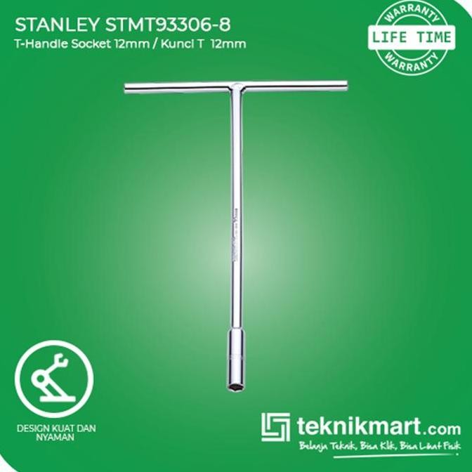 Stanley T-Handle Socket / Kunci T 12mm 6pts STMT93306-8