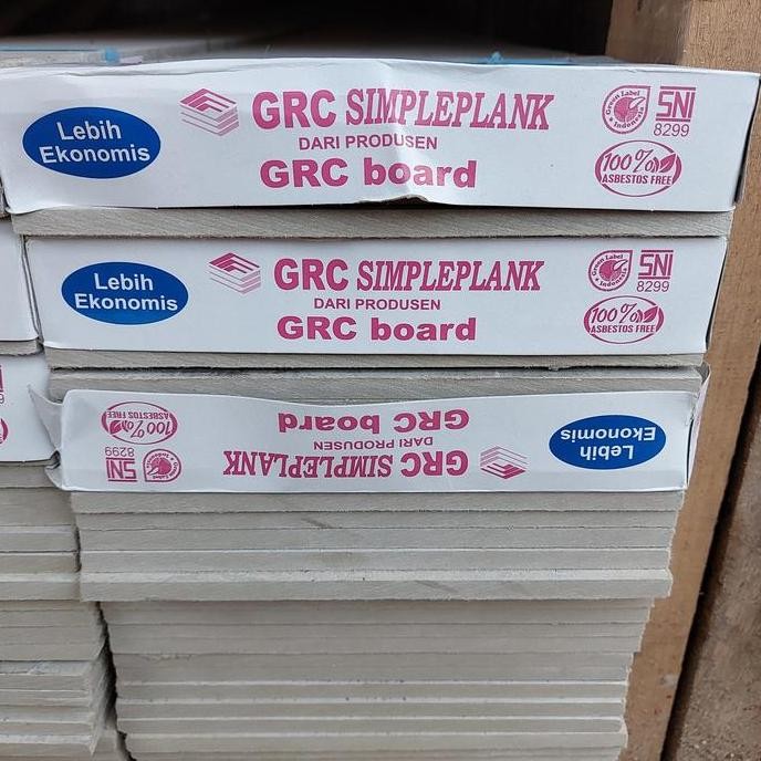 Lisplang GRC Polos Urat Kayu / GRC Plank 2.4 m