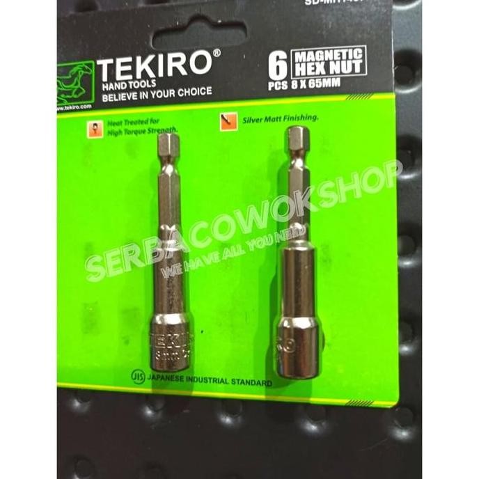 Tekiro Obeng Sock Roofing 8 x 65 mm Mata Bor Sock Baja Ringan SATUAN