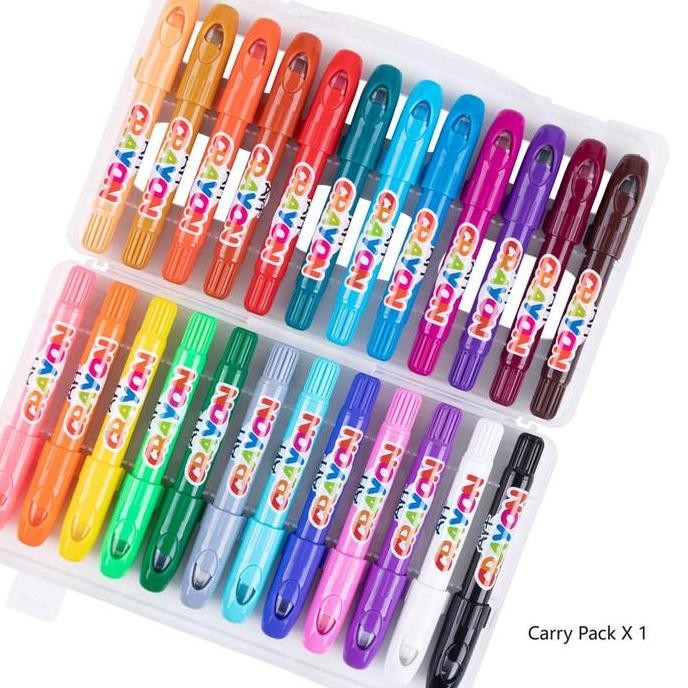 

Tookyland Washable Crayon Art 24 Color Mewarnai Menggambar Alat Gambar
