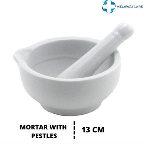 Mortar Stamper Lumpang Alu Alat Penumbuk Obat 13cm