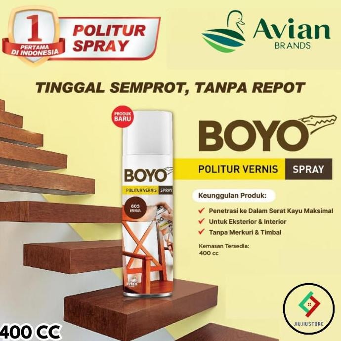 AVIAN BOYO POLITUR SPRAY POLITUR SEMPROT POLITUR BOYO SEMPROT 400CC