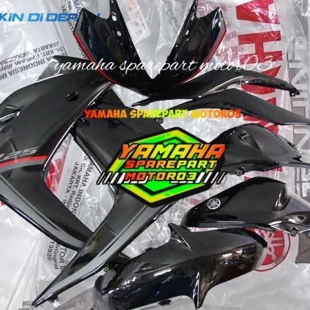 COVER BODY HALUS SET YAMAHA R25 HITAM ORIGINAL