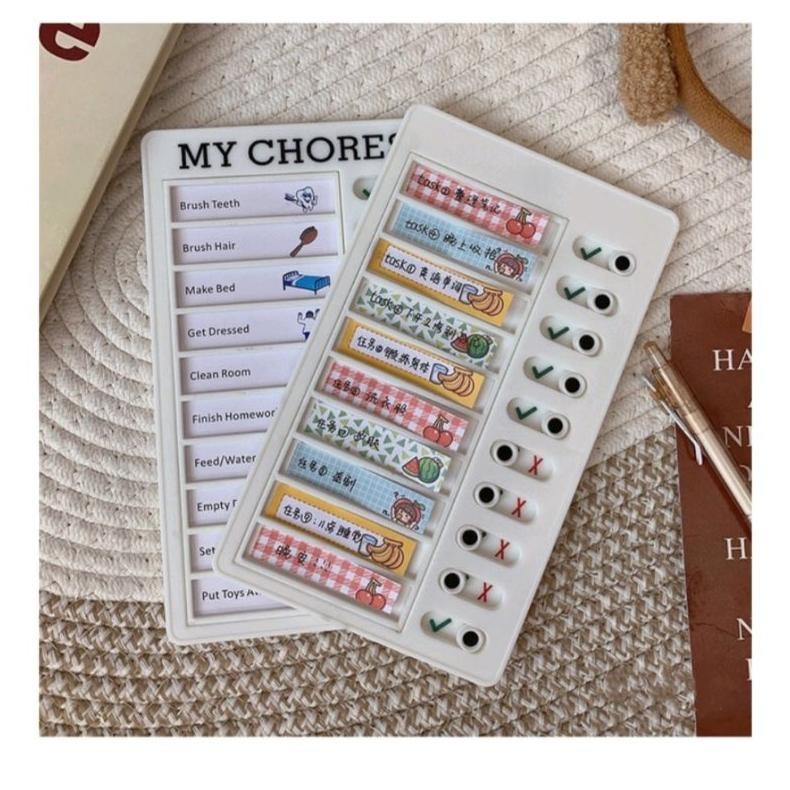 

Kt78 Papan Checklist My Chores, Papan Jadwal Belajar, Papan To Do List Kt78