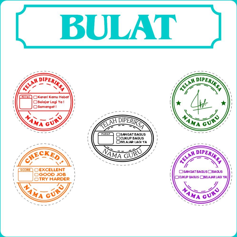 

Gd-12 Stempel Nilai Guru / Penilaian / Koreksi / Checked / Reward Siswa Murid Sekolah Gd-12