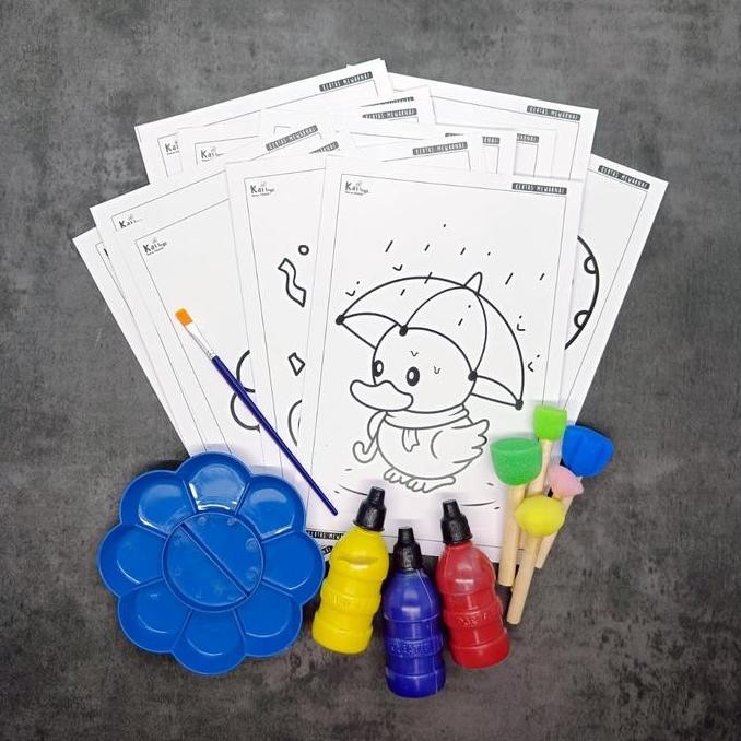 

Paket Melukis 2 + spons / Paket Melukis Anak / Painting Kit