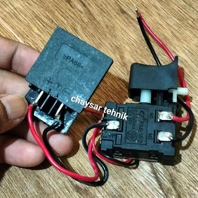 Switch Bor Cordless 12 Volt RYU Switch On Off Mesin Bor Cordless 12V