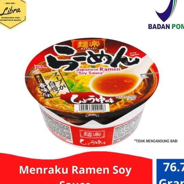 

Menraku Ramen Soy Sauceramen Jepang Cup