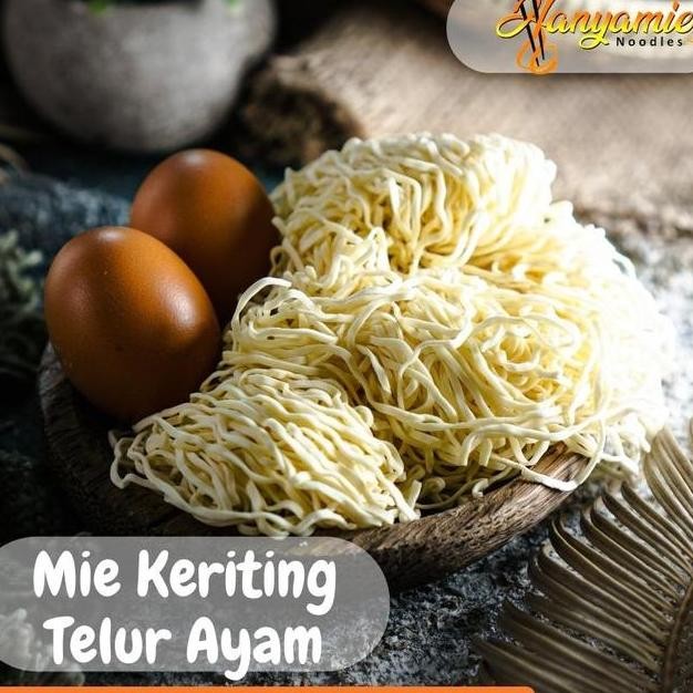 

Mie Mentah Keriting Hanyamie Dengan Telur Ayam
