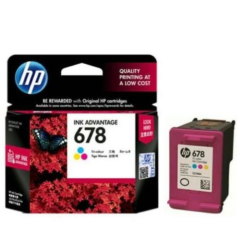 Tinta Cartridge Printer HP 678 Black / Tri Color Original 1515
