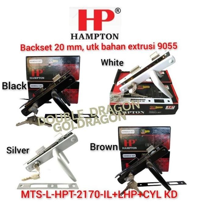 Kunci Handle Set Hampton Pintu Aluminium Komplit