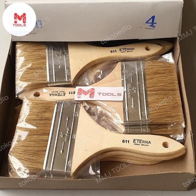 

Terlaris Kuas Cat Eterna 611 4" (Harga/Lsn) - Eterna Kuas Cat 611 Ready Stok