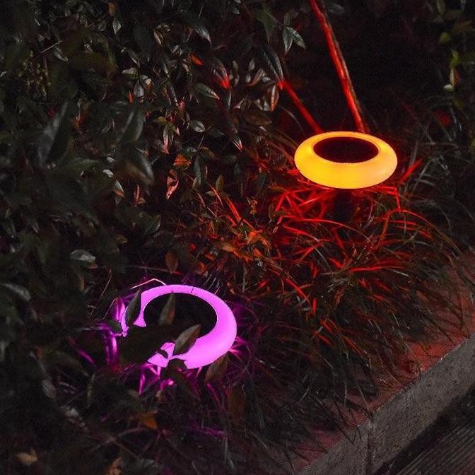 lampu taman solar warna merah biru hijau kuning tenaga solar cell