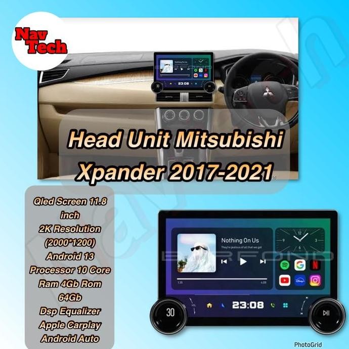 ready stock Head unit android 11.8 inch Mitsubishi Xpander Qled Screen 2K
