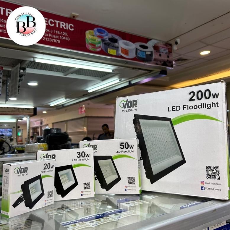 Lampu Sorot VDR 20/30/50/200 Watt (Cahaya Putih / Cahaya Kuning)