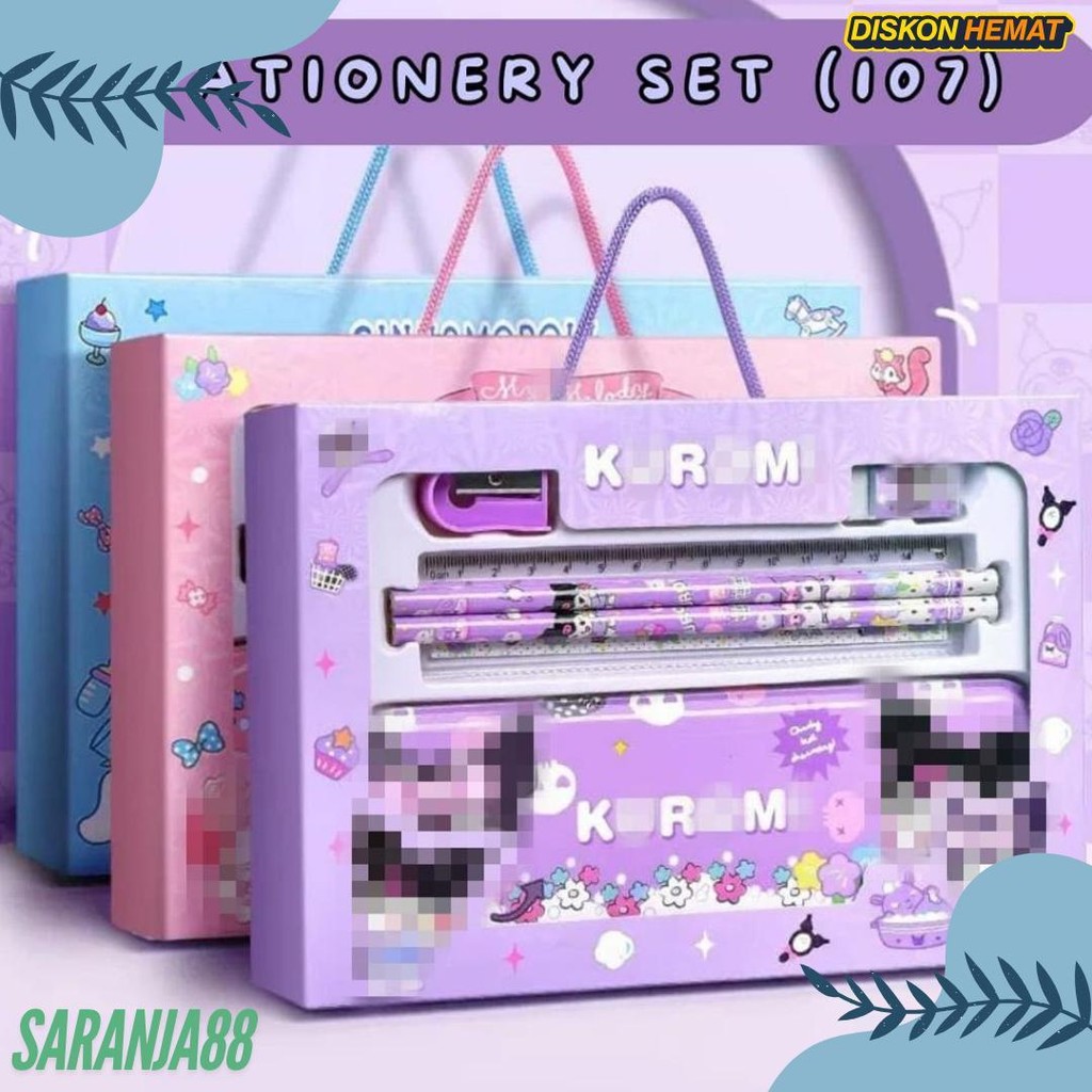 

[Atk] Stationery Set Paket Alat Tulis Anak Karakter Kartun Lucu Flash Sale! Diskon Hingga 70%