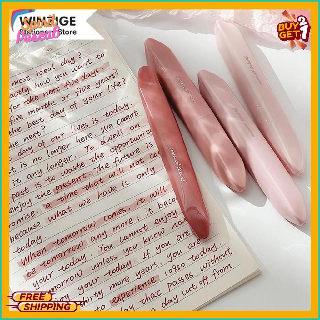

Winzige 4Pcs Stabilo Warna Pastel Highlighter Pen Set Lucu Journal Marker Pen Alat Tulis Diskon Setengah Harga