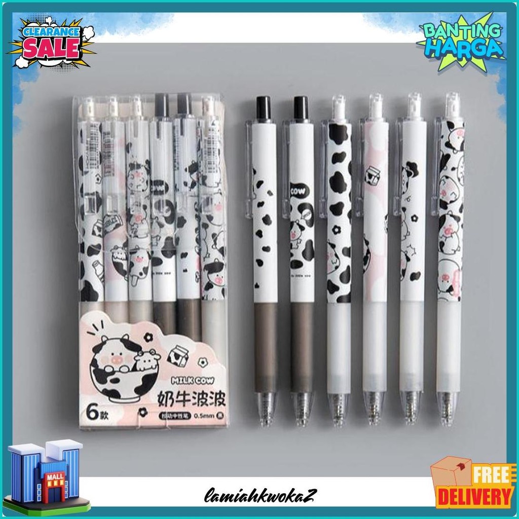 

Set Pulpen Pen Gel 6 Pc / Mekanik Motif Cartoon / Pulpen Gel Mekanik Lucu / Pulpen Aesthetic Diskon