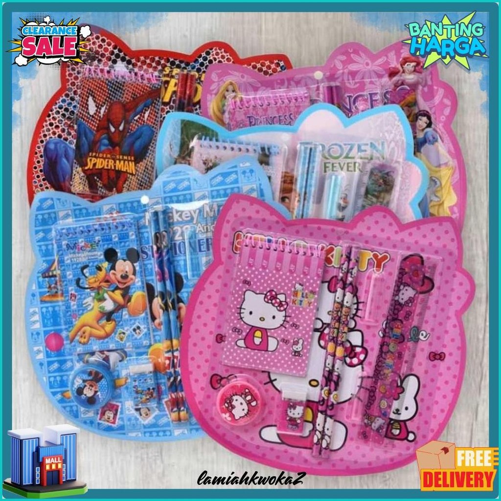 

Reseller Welcome - S5931 Stationary Set Karakter Kartun / Set Alat Tulis 8 In 1 / Set Alat Tulis Kartun Lucu / Stationery Set 8 In 1 Lucu Diskon Setengah Harga
