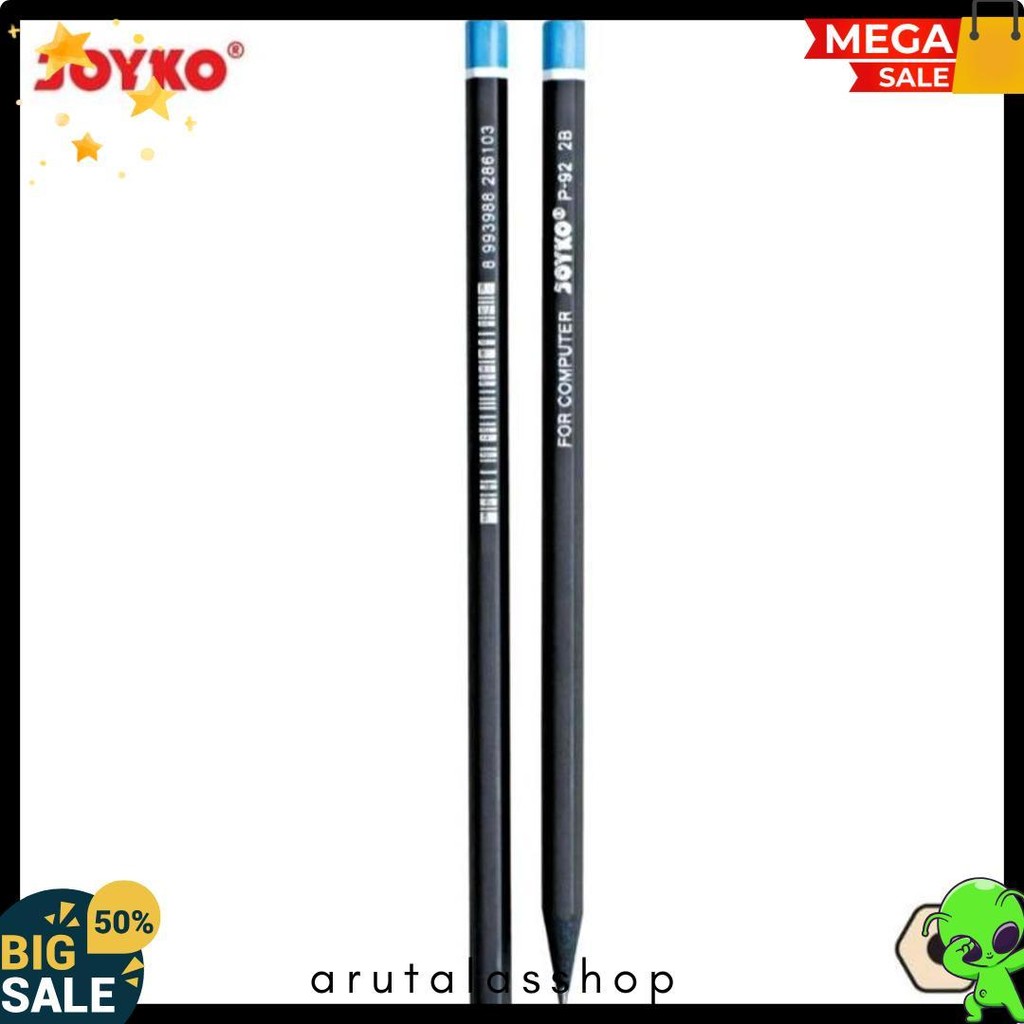 

Pensil Joyko P-92 Pencil 2B Computer 1 Pack Isi 12 Pcs Kualitas Super Flash Sale! Diskon Hingga 70%