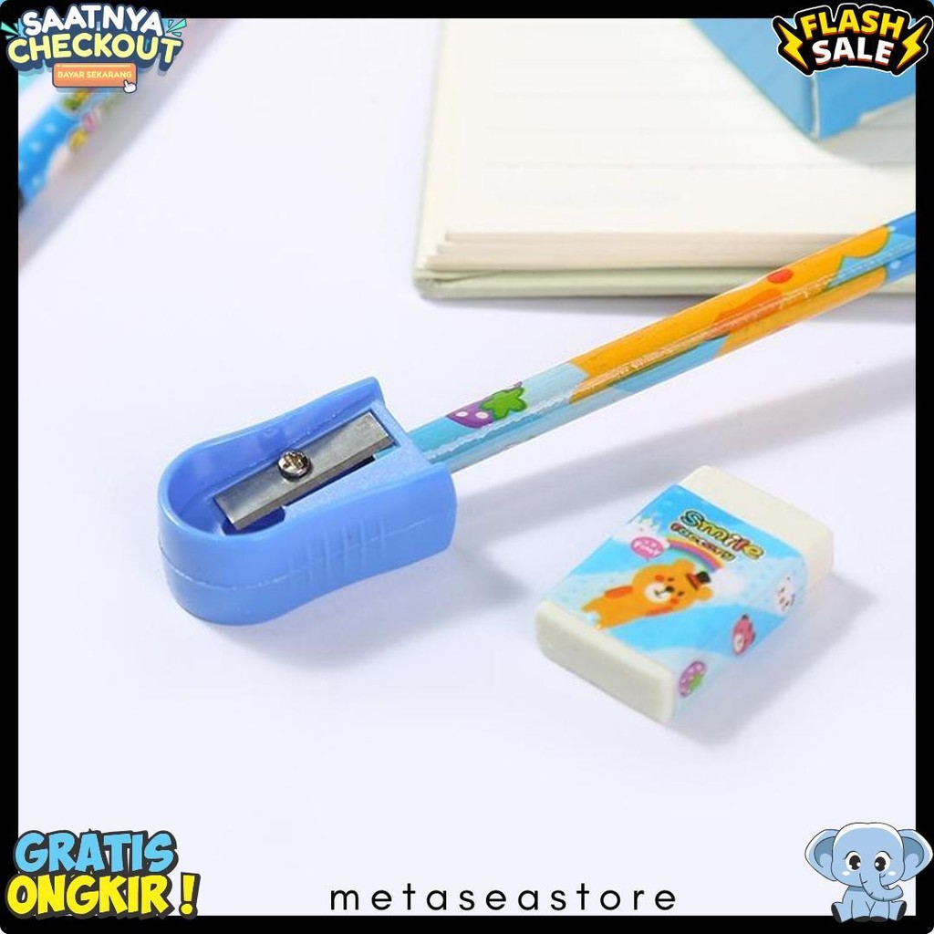 

T&Y Alat Tulis Set 6In1 Stationery Set Lucu Karakter Set Perlengkapan Alat Tulis Sekolah Anak-Anak Tk Terlengkap Dan Termurah