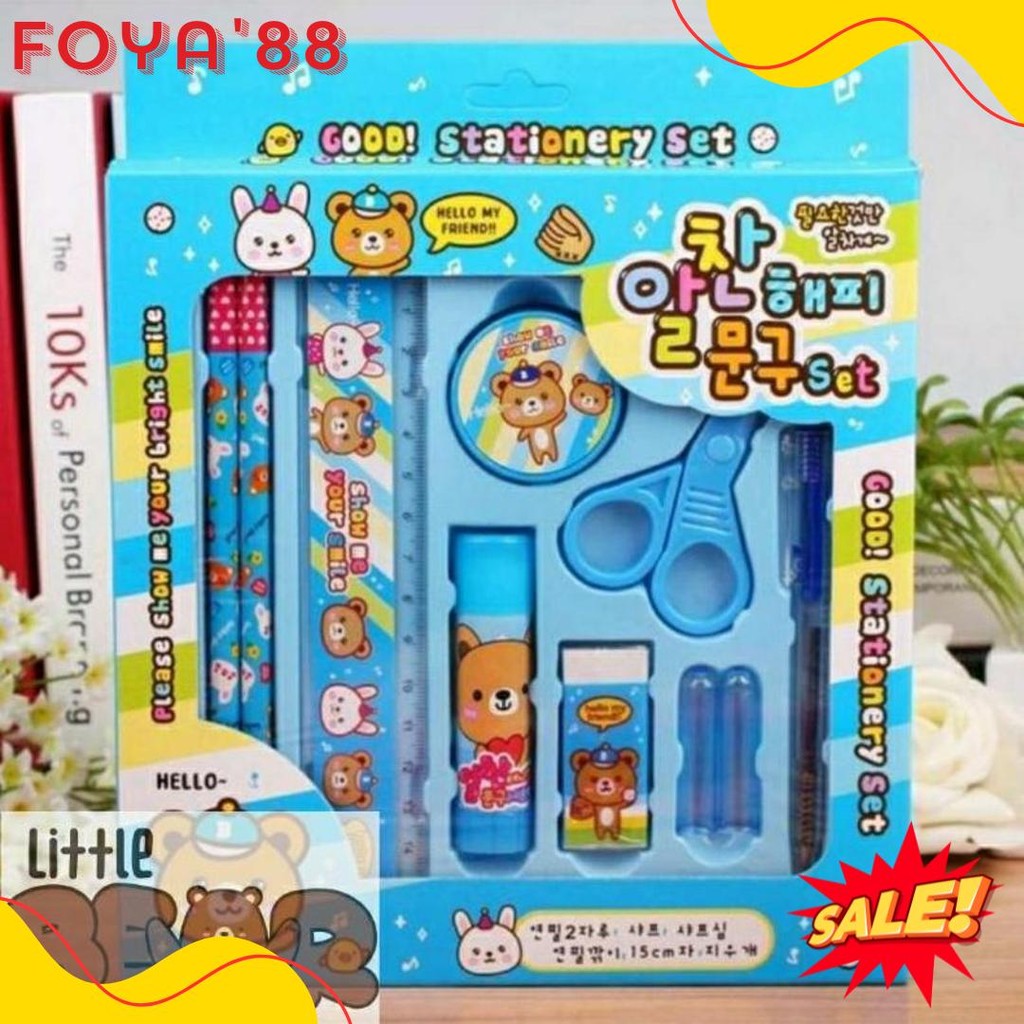 

Alat Tulis Sekolah Anak 10 In 1 Set Karakter Lengkap / Paket Alat Tulis Anak Sekolah Diskon Setengah Harga