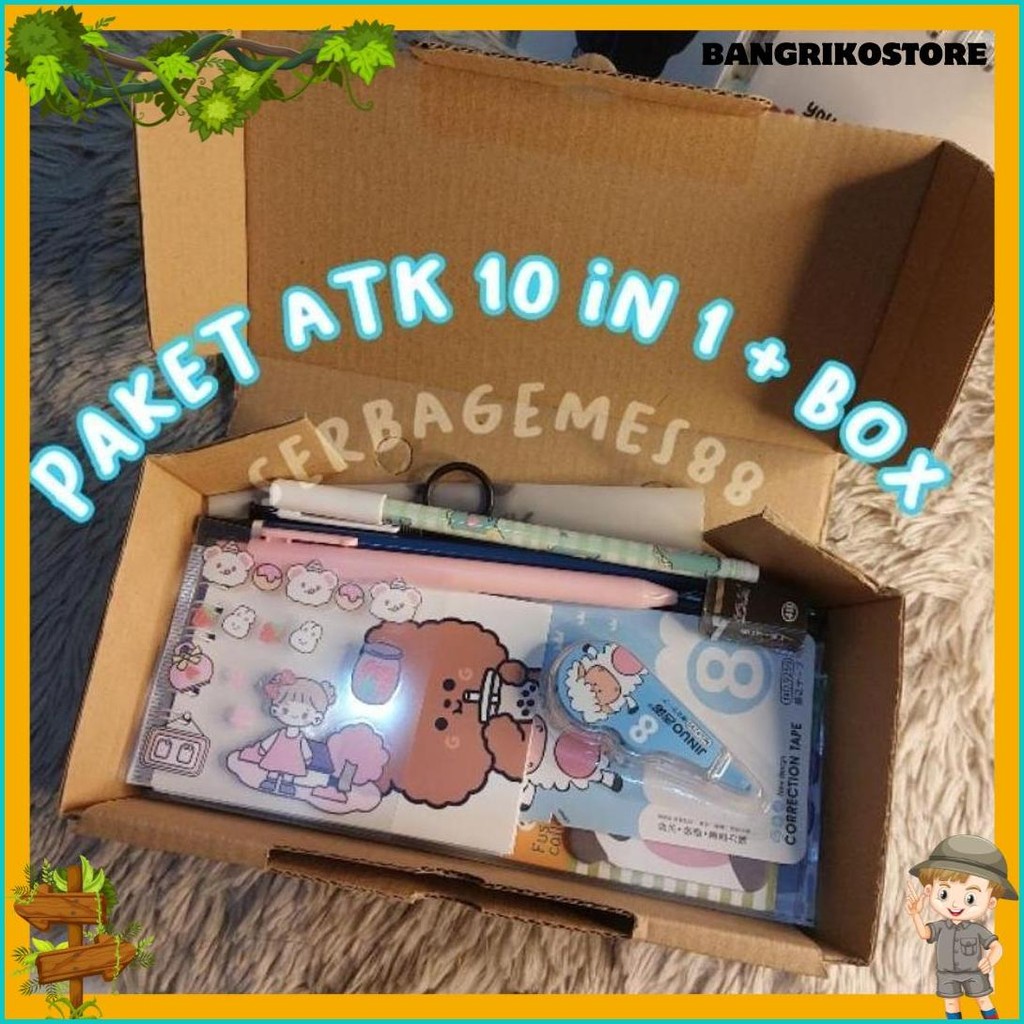

Serbagemes88 - Set Alat Tulis Lengkap 10 In 1 Karakter Lucu / Stationery Lengkap Flash Sale! Diskon Hingga 70%